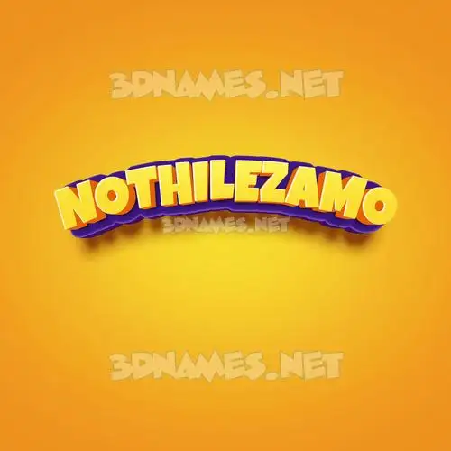 nothilezamo in Orange Toon style - 3D name wallpaper nothilezamo in Orange Toon style - 3D name wallpaper