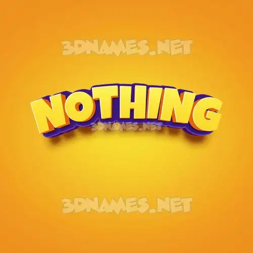nothing in Orange Toon style - 3D name wallpaper nothing in Orange Toon style - 3D name wallpaper