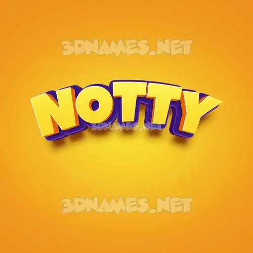 notty in Orange Toon style - 3D name wallpaper notty in Orange Toon style - 3D name wallpaper