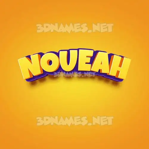 noueah in Orange Toon style - 3D name wallpaper noueah in Orange Toon style - 3D name wallpaper