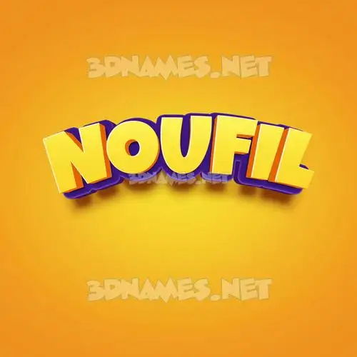 noufil in Orange Toon style - 3D name wallpaper noufil in Orange Toon style - 3D name wallpaper