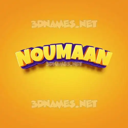 noumaan in Orange Toon style - 3D name wallpaper noumaan in Orange Toon style - 3D name wallpaper