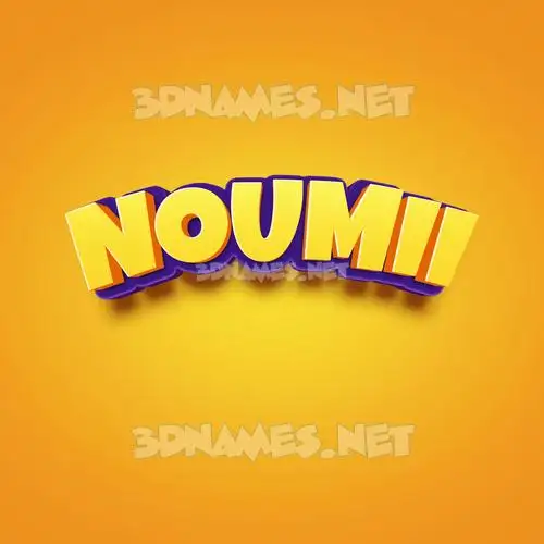 noumii in Orange Toon style - 3D name wallpaper noumii in Orange Toon style - 3D name wallpaper