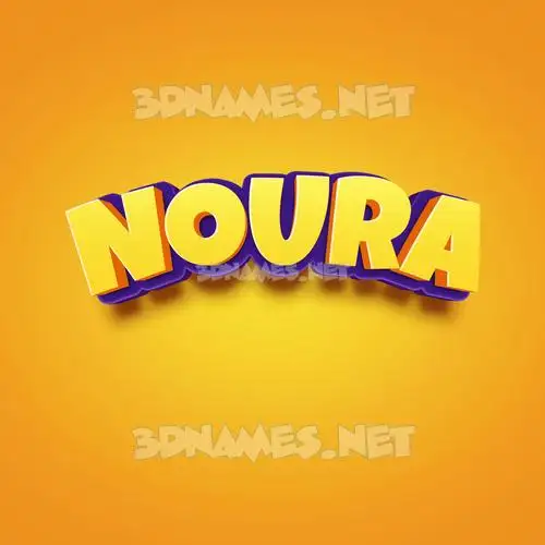 noura in Orange Toon style - 3D name wallpaper noura in Orange Toon style - 3D name wallpaper