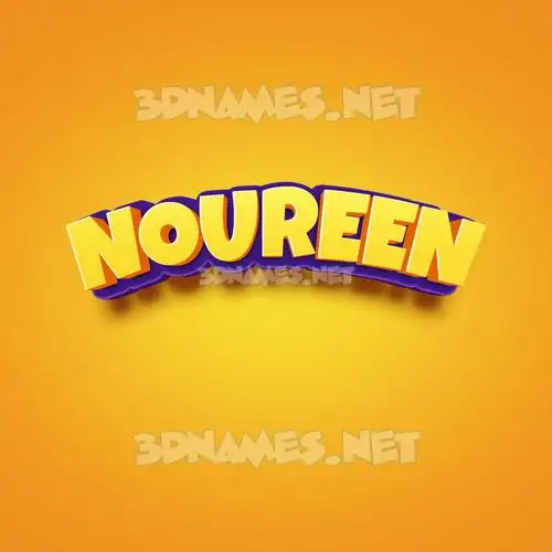 noureen in Orange Toon style - 3D name wallpaper noureen in Orange Toon style - 3D name wallpaper
