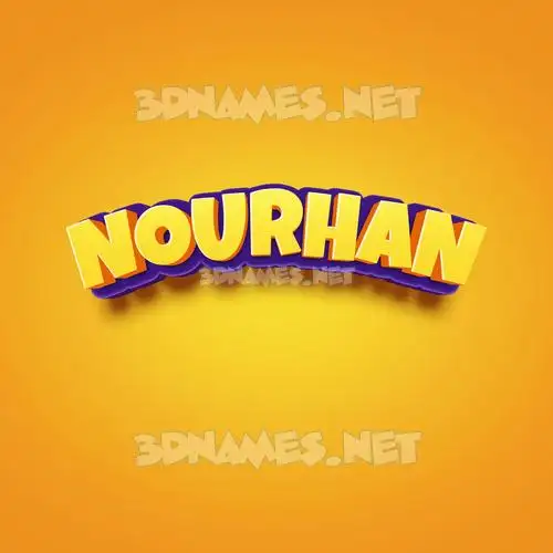 nourhan in Orange Toon style - 3D name wallpaper nourhan in Orange Toon style - 3D name wallpaper