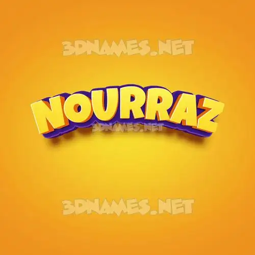 nourraz in Orange Toon style - 3D name wallpaper nourraz in Orange Toon style - 3D name wallpaper