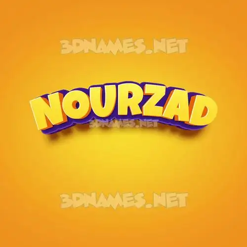 nourzad in Orange Toon style - 3D name wallpaper nourzad in Orange Toon style - 3D name wallpaper