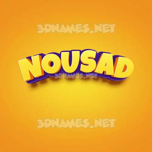 nousad in Orange Toon style - 3D name wallpaper nousad in Orange Toon style - 3D name wallpaper