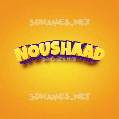 noushaad in Orange Toon style - 3D name wallpaper noushaad in Orange Toon style - 3D name wallpaper