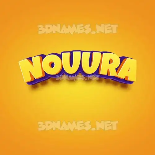 nouura in Orange Toon style - 3D name wallpaper nouura in Orange Toon style - 3D name wallpaper