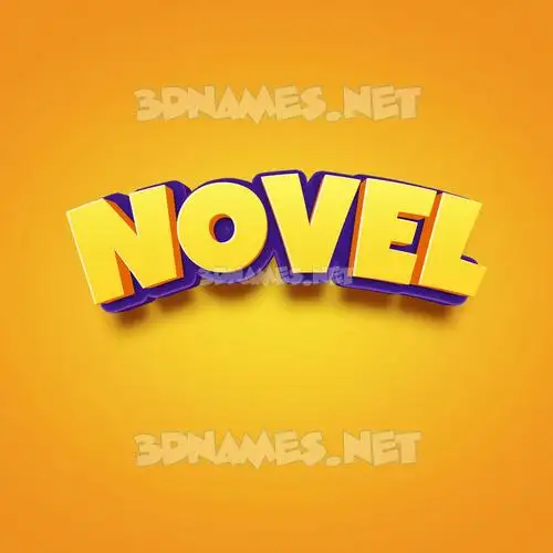 novel in Orange Toon style - 3D name wallpaper novel in Orange Toon style - 3D name wallpaper