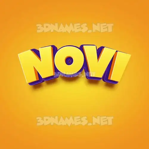 novi in Orange Toon style - 3D name wallpaper novi in Orange Toon style - 3D name wallpaper