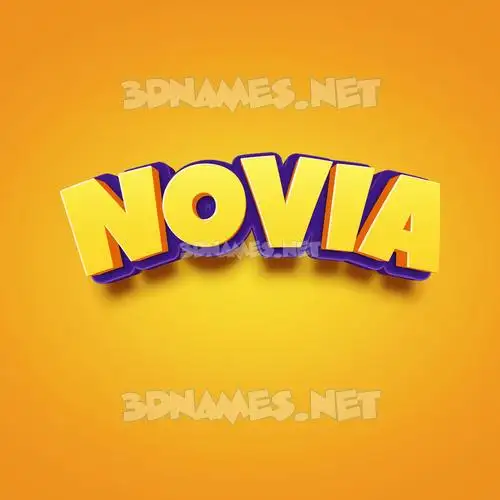 novia in Orange Toon style - 3D name wallpaper novia in Orange Toon style - 3D name wallpaper