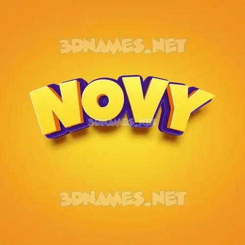 novy in Orange Toon style - 3D name wallpaper novy in Orange Toon style - 3D name wallpaper