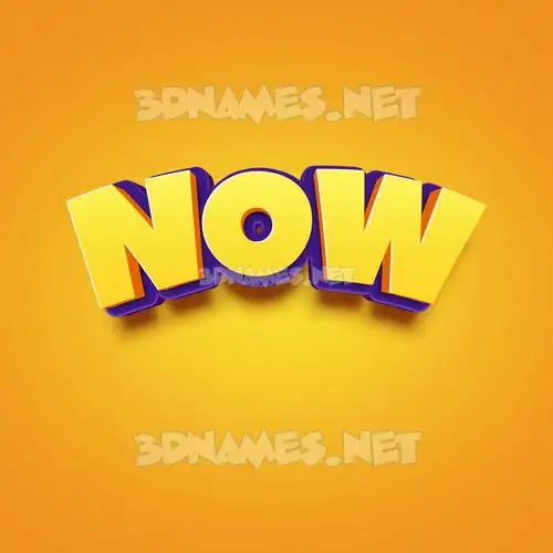 now in Orange Toon style - 3D name wallpaper now in Orange Toon style - 3D name wallpaper
