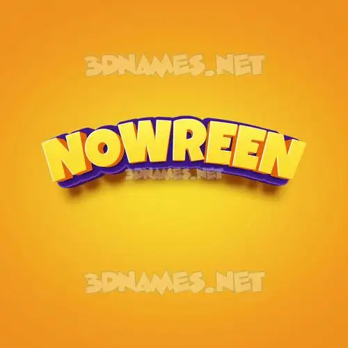 nowreen in Orange Toon style - 3D name wallpaper nowreen in Orange Toon style - 3D name wallpaper