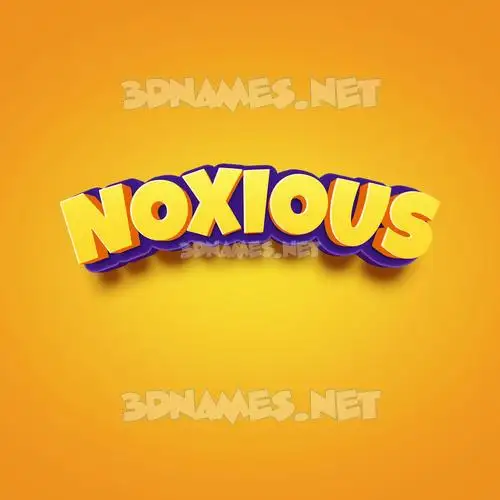 noxious in Orange Toon style - 3D name wallpaper noxious in Orange Toon style - 3D name wallpaper