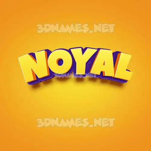 noyal in Orange Toon style - 3D name wallpaper noyal in Orange Toon style - 3D name wallpaper