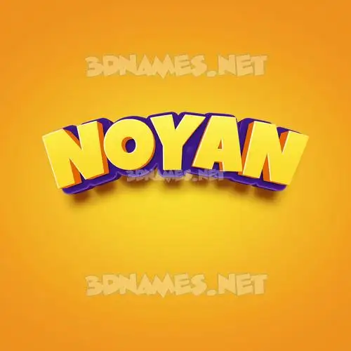 noyan in Orange Toon style - 3D name wallpaper noyan in Orange Toon style - 3D name wallpaper