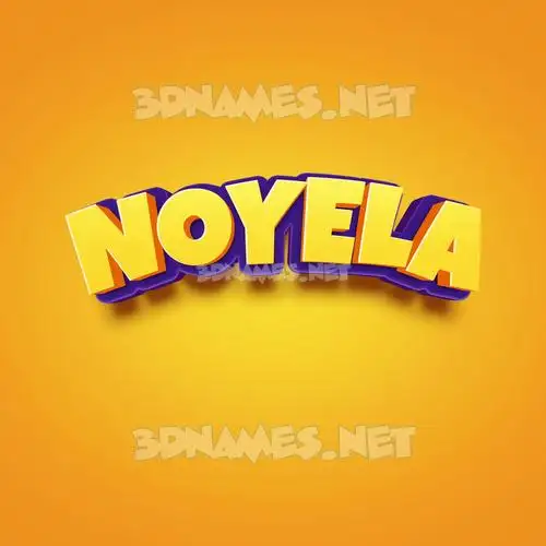 noyela in Orange Toon style - 3D name wallpaper noyela in Orange Toon style - 3D name wallpaper