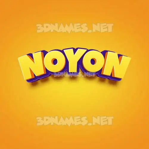 noyon in Orange Toon style - 3D name wallpaper noyon in Orange Toon style - 3D name wallpaper