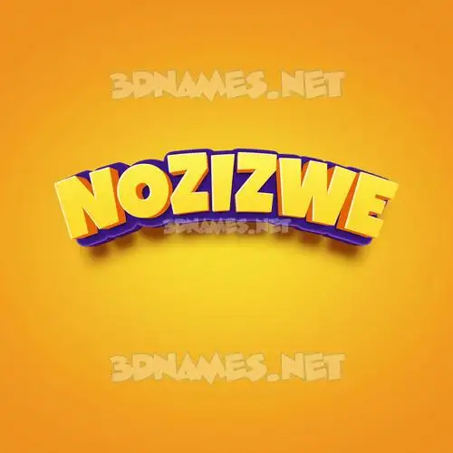 nozizwe in Orange Toon style - 3D name wallpaper nozizwe in Orange Toon style - 3D name wallpaper