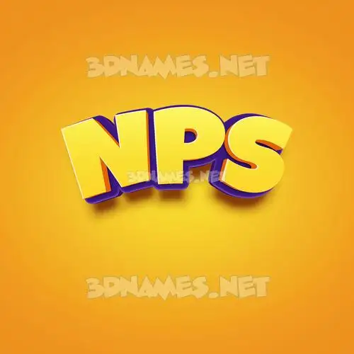 nps in Orange Toon style - 3D name wallpaper nps in Orange Toon style - 3D name wallpaper