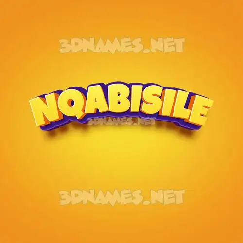 nqabisile in Orange Toon style - 3D name wallpaper nqabisile in Orange Toon style - 3D name wallpaper