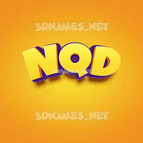 nqd in Orange Toon style - 3D name wallpaper nqd in Orange Toon style - 3D name wallpaper