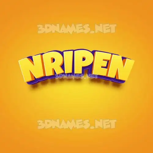 nripen in Orange Toon style - 3D name wallpaper nripen in Orange Toon style - 3D name wallpaper