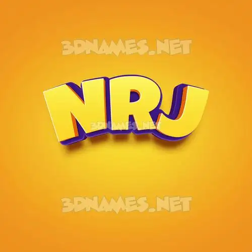 nrj in Orange Toon style - 3D name wallpaper nrj in Orange Toon style - 3D name wallpaper