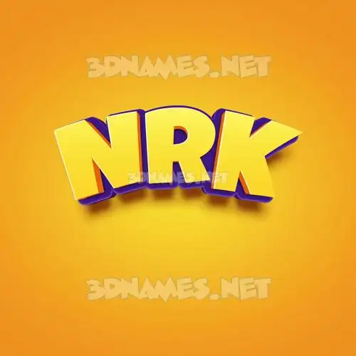 nrk in Orange Toon style - 3D name wallpaper nrk in Orange Toon style - 3D name wallpaper