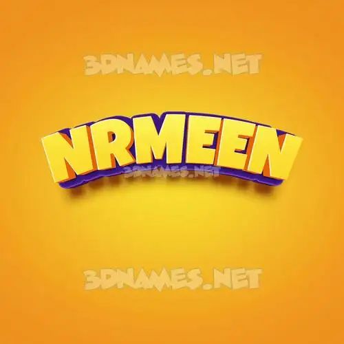 nrmeen in Orange Toon style - 3D name wallpaper nrmeen in Orange Toon style - 3D name wallpaper