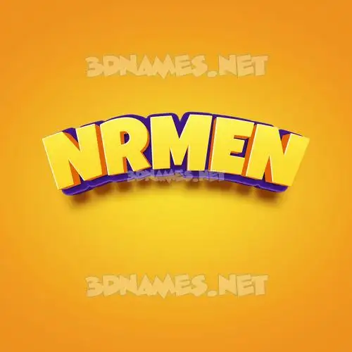nrmen in Orange Toon style - 3D name wallpaper nrmen in Orange Toon style - 3D name wallpaper