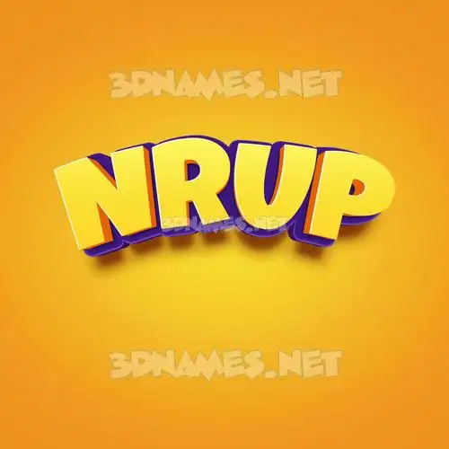 nrup in Orange Toon style - 3D name wallpaper nrup in Orange Toon style - 3D name wallpaper