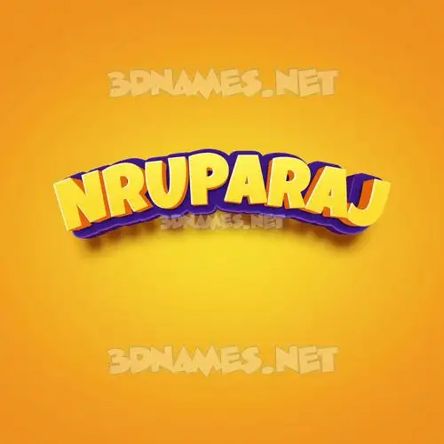 nruparaj in Orange Toon style - 3D name wallpaper nruparaj in Orange Toon style - 3D name wallpaper
