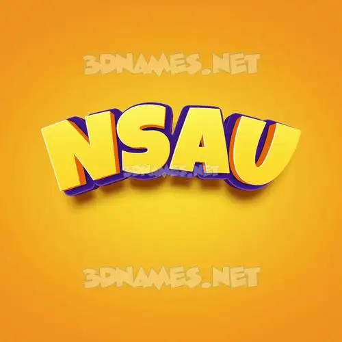 nsau in Orange Toon style - 3D name wallpaper nsau in Orange Toon style - 3D name wallpaper