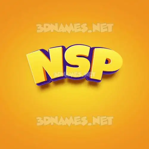 nsp in Orange Toon style - 3D name wallpaper nsp in Orange Toon style - 3D name wallpaper