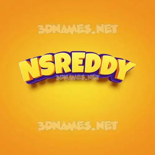 nsreddy in Orange Toon style - 3D name wallpaper nsreddy in Orange Toon style - 3D name wallpaper
