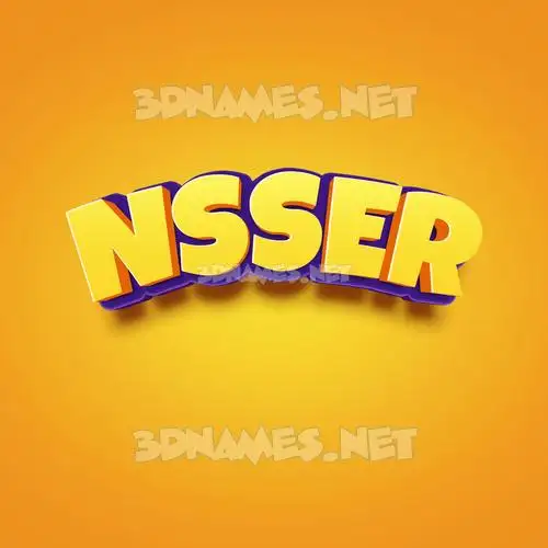 nsser in Orange Toon style - 3D name wallpaper nsser in Orange Toon style - 3D name wallpaper