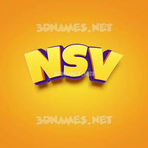 nsv in Orange Toon style - 3D name wallpaper nsv in Orange Toon style - 3D name wallpaper