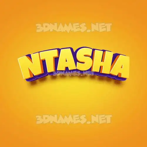 ntasha in Orange Toon style - 3D name wallpaper ntasha in Orange Toon style - 3D name wallpaper