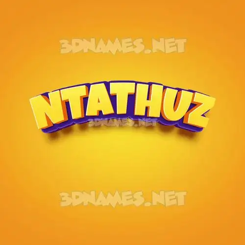 ntathuz in Orange Toon style - 3D name wallpaper ntathuz in Orange Toon style - 3D name wallpaper