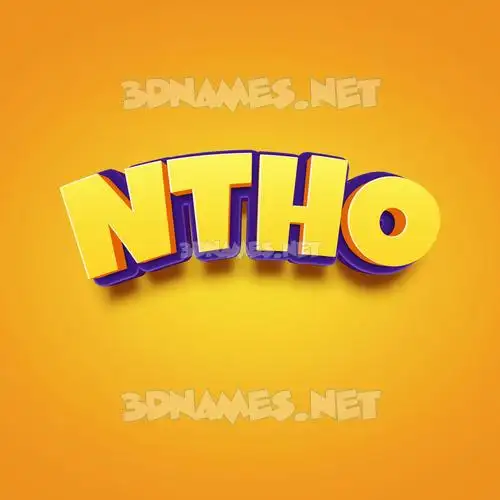 ntho in Orange Toon style - 3D name wallpaper ntho in Orange Toon style - 3D name wallpaper
