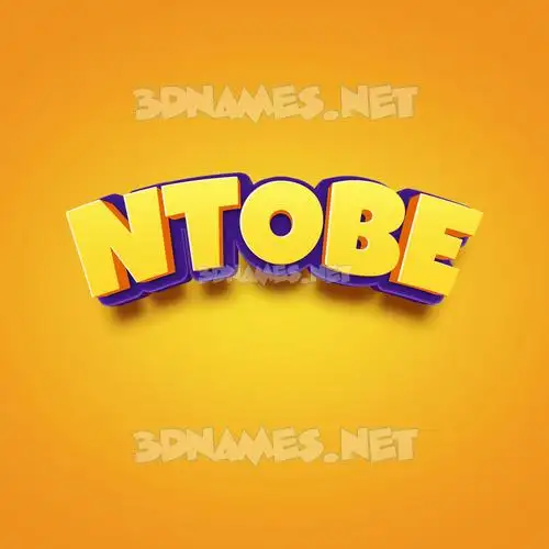 ntobe in Orange Toon style - 3D name wallpaper ntobe in Orange Toon style - 3D name wallpaper