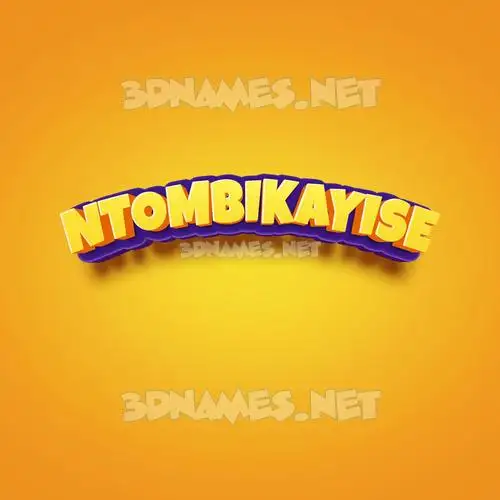 ntombikayise in Orange Toon style - 3D name wallpaper ntombikayise in Orange Toon style - 3D name wallpaper