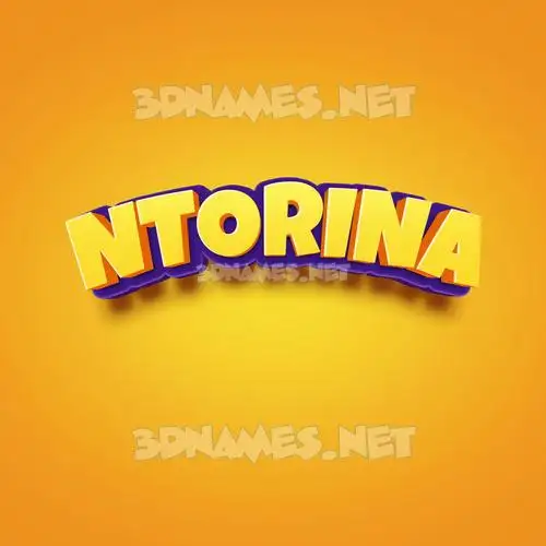 ntorina in Orange Toon style - 3D name wallpaper ntorina in Orange Toon style - 3D name wallpaper