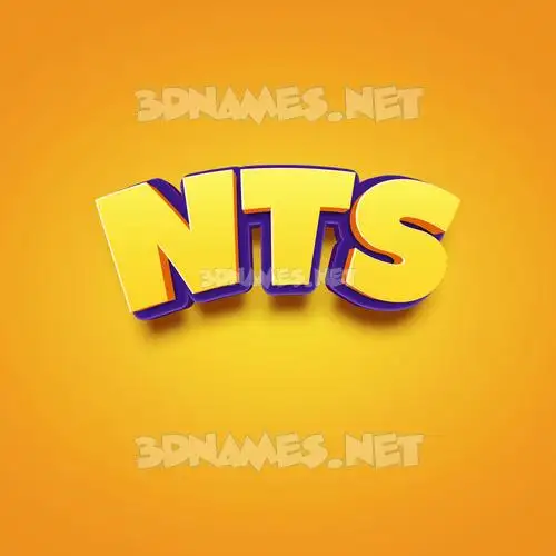 nts in Orange Toon style - 3D name wallpaper nts in Orange Toon style - 3D name wallpaper