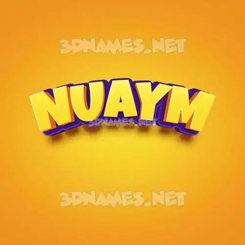 nuaym in Orange Toon style - 3D name wallpaper nuaym in Orange Toon style - 3D name wallpaper
